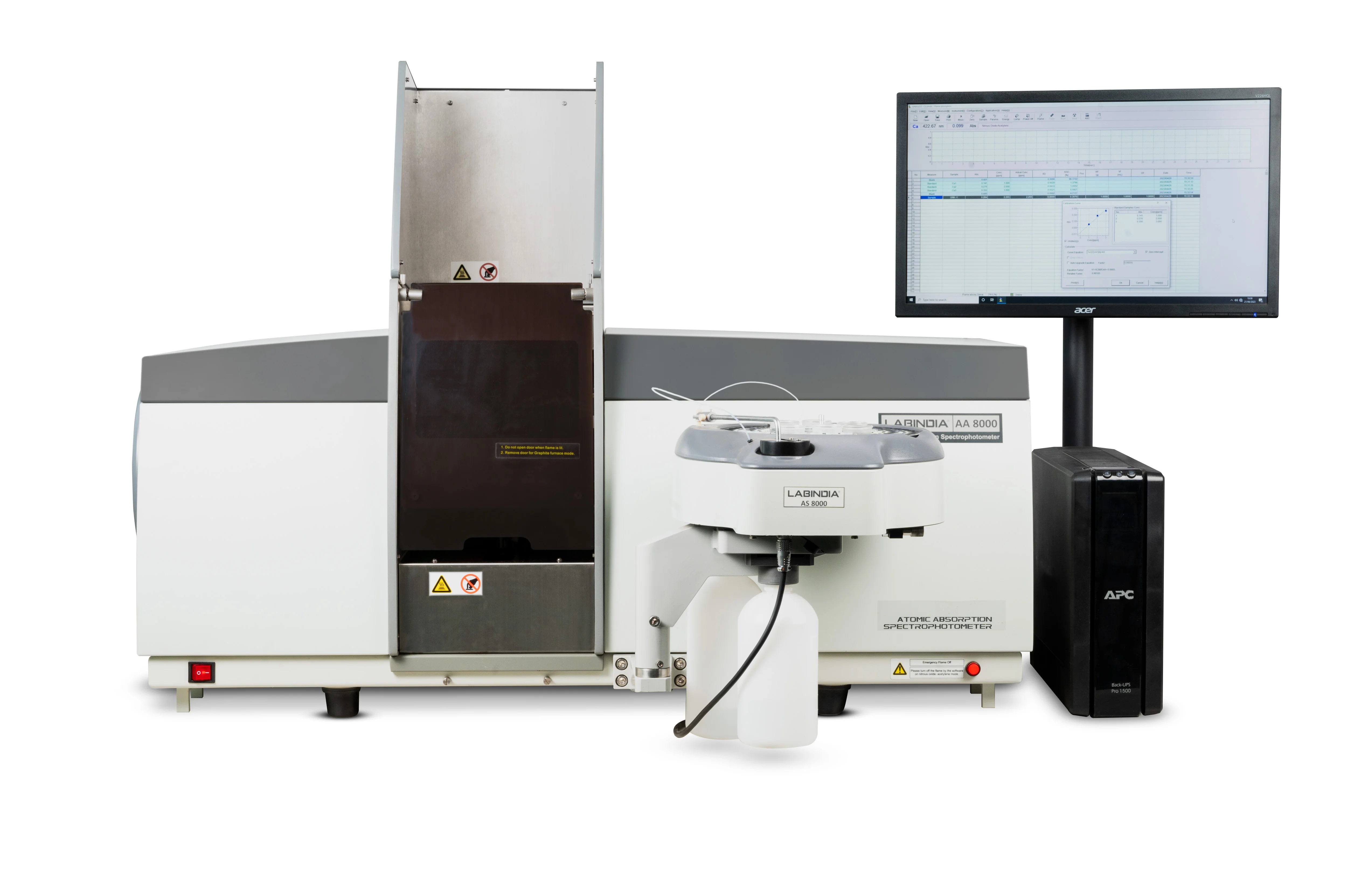 Atomic Absorption Spectrophotometer has a PC system built into the instrument as Standard.